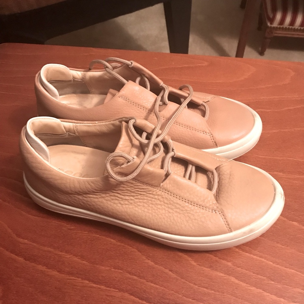ECCO Pink Leather Women Sneakers